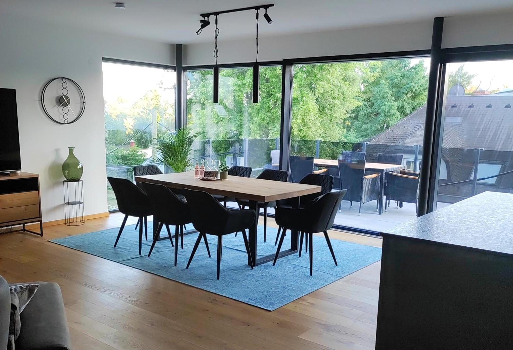 Luxurioeses Penthouse Mit Blick Auf Die Uno-City Und Dem Kaiserwasser. 3Schlafzimmer, 2 Baeder, Privat Lift Ins Apartment Wiedeń Zewnętrze zdjęcie